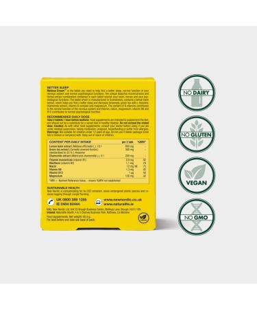 New Nordic Melissa Dream Herbal Sleeping Tablets 40 Pack - Natural Insomnia Relief - Natural Sleep Aid Tablets - Vegan Herbal Sleeping Tablets For Adults - Buy Online on GoSupps.com