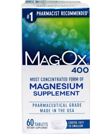 Mag-Ox 400 Magnesium Tablets 60 Each (Pack of 12) - Buy Online on GoSupps.com