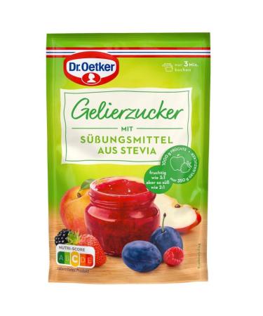 Gelierzucker mit S ßungsmittel aus Stevia - Sucre g lifiant avec dulcorant base de st via - Pour d licieux g teaux et dessert maison pour des recettes gourmandes - Compatible avec oetker - 350 gg