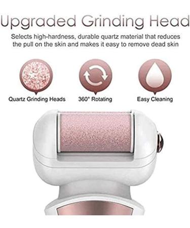 Electric Foot Callus Remover: Rechargeable Pedicure Tools - 2 Rollers (Powerful) Professional Electronic Micro Feet File Care Perfect for Hard Cracked Skin Rechargeable Electric Foot Grinding Devi - Buy Online on GoSupps.com