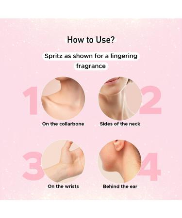P../ureSense Diva Dazzle Pink Shimmer Body Mist Spray for Women | Long Lasting Luxury Refreshing Fragrance | Travel Friendly | 150ml - Buy Online on GoSupps.com