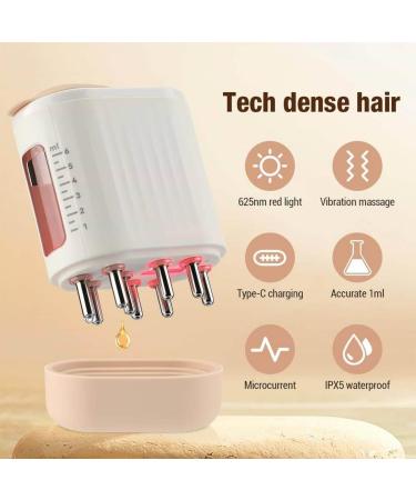 2 in 1 Electric Hair Oil Applicator & Scalp Massager | Smooth Root Comb for Easy Oil Application - Buy Online on GoSupps.com