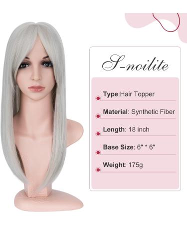 S-Noilite 18 inch Hair Topper for Women | Big Base Clip-in Hair Piece for Thinning Hair & Hair Loss | Extensions, Wigs, Fringe - 88A/108A - Buy Online on GoSupps.com