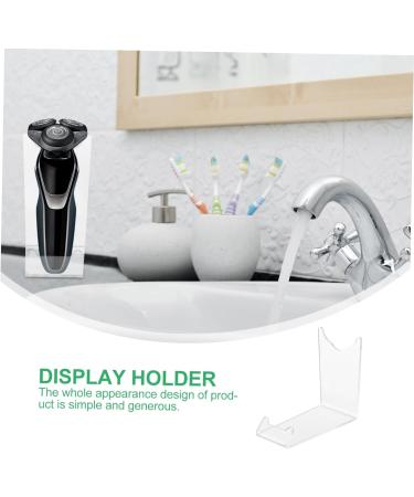 Frcolor 2-St Bearmstay Riser - Electric Razor Stand & Organizer | Acrylic Storage for Safety Razors Combs & Knives | 11x8.5x4.5cm - International Shipping Available - Buy Online on GoSupps.com