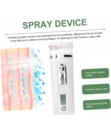 DRESSOOS Hydrating Instrument Facial Mist Sprayer Steamer Mister Portable Face Humidifier White Abs - Buy Online on GoSupps.com