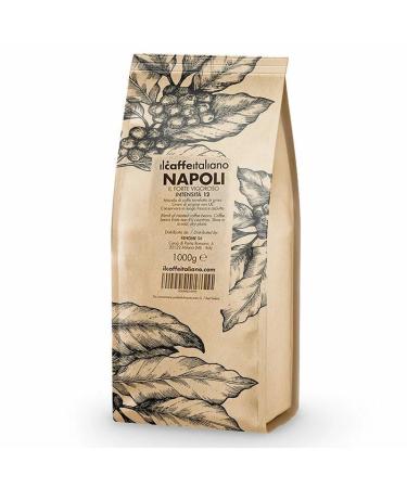 FRHOME - 1 kg of coffee beans - Coffee Blend Napoli intensity 12 - Il caff italiano