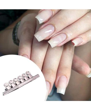 BAILIY 6Pcs/lot C Curve Nail Pinching Clips Steel Easy to Make Long Nails Tips Acrylic Clip Nail Tool 31mm Steel - Buy Online on GoSupps.com