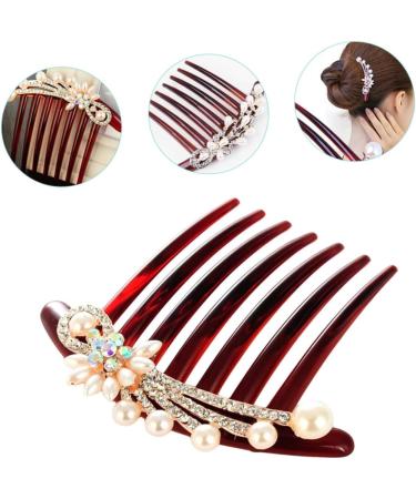 minkissy Accessories Pearl Hair Comb wedding hair comb rhinestone headpiece crystal hair comb bride headpiece hair combs bride hair comb bride hair accessories pearls hair comb Comb - Buy Online on GoSupps.com