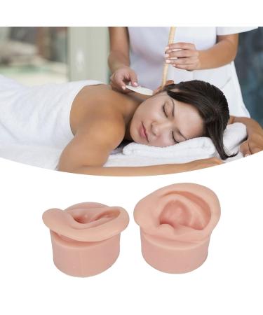 Silicone Ear Model Pair for Jewelry Display and Piercing Practice - Soft & Flexible Simulation Ear Mold Teaching Tool (2 Pieces) - Buy Online on GoSupps.com
