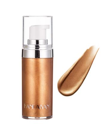 Body Luminizer - Smooth Moisturizing Body Glow Highlighter Liquid Shimmer Luminizer 0.7 oz Body Luminizer Collocation Highlighter Powder for Lasting Makeup Sritob 3#