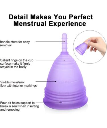 Buy Menstruation Cup - Eco-Friendly Medical Silicone Portable Cleaning Cup for All Flow Types | Sustainable Alternative to Tampons - Buy Online on GoSupps.com