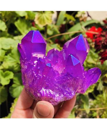 Home Decoration Natural Crystal Quartz Flame Aura Quartz Crystal Cluster Ore Specimens Random delivery Stones (Color : Rojo Size : 100-130g) 100-130g Red - Buy Online on GoSupps.com