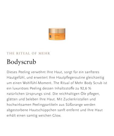 Rituals Body Scrub - The Ritual of More | Natural Body Peeling with Sweet Orange & Cedar Wood - 300g | 92.6% Natural Ingredients - Buy Online on GoSupps.com