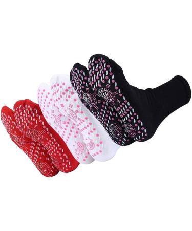 Kisangel Self-Warming Ski Socks for Men 6 Pairs Tomalin Acupressure & Tourmaline Health Socks | Elastic Cotton Comfort - Buy Online on GoSupps.com