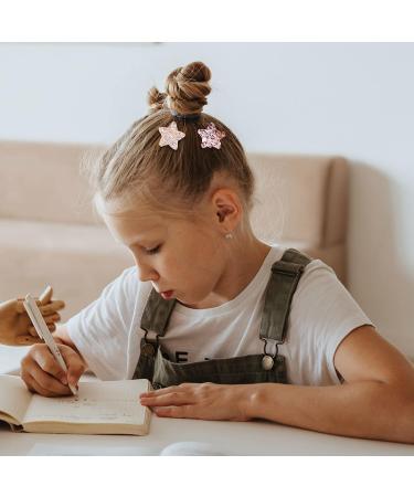 Cute Star Metal Snap Hair Clips - Set of 16 | Sparkly Fashion Barrettes for Women & Girls | No-Slip Accessories for Parties & Birthdays - Buy Online on GoSupps.com