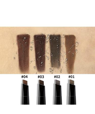 Boobeen Brow Definer Pencil Set - Waterproof Double-Headed Eyebrow Pencil with 4 Refills, Long Lasting Brown Shade - Buy Online on GoSupps.com