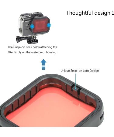 Soonsun 3 Pack Dive Filter for GoPro Hero 5 6 7 Black Super Suit - Red Light Red and Magenta Filters - Enhance Underwater Colors for Video and Photography - Buy Online on GoSupps.com