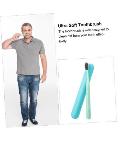 Partykindom 6-Piece Travel Toothbrush Set | Ultra-Soft Toothbrushes for Gum Care | Eco-Friendly PP Material | Perfect for Lovers - Buy Online on GoSupps.com