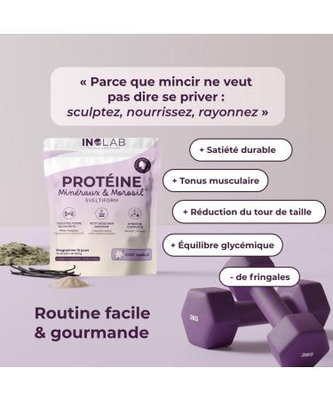 INOLAB Prot ine Minceur 360 | Pure Whey Isolate + Morosil + Magn sium B6 + Chrome +Ac rola | Musculation + perte de poids + nergie | 15 encas vanille gourmand - Buy Online on GoSupps.com