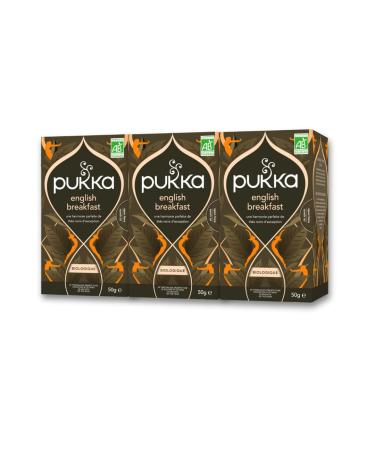 Pukka Th Noir English Breakfast Vitalit 100% des Ingr dients Issus du Commerce Equitable 3x20 Sachets 60 Sachets