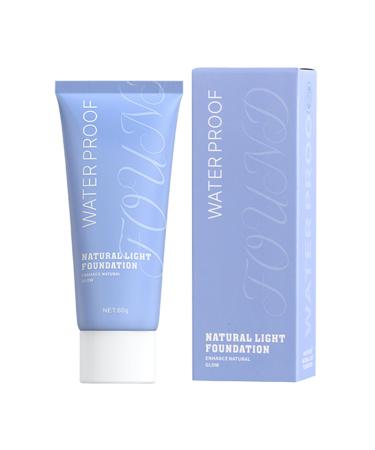 Liquid Foundation Oil Control Waterproof Liquid Concealer Makeup Foundation for Oily Combination and Sensitive Skin 02 Natural