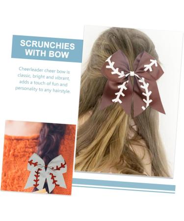 Ipetboom Softball Bow Hair Tie Barrettes for Girls Hair Scrunchies for Womens Hair Kids Hair Clips for Girls Softball Hair Ties Kids Hair Accessories Bow Tie Ribbon Child - Buy Online on GoSupps.com