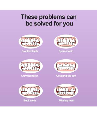 Fake Teeth 6 PCS Natural Shade Cosmetic Denture Veneers for Upper & Lower Jaw - White Christmas Denture Decorations - Buy Online on GoSupps.com