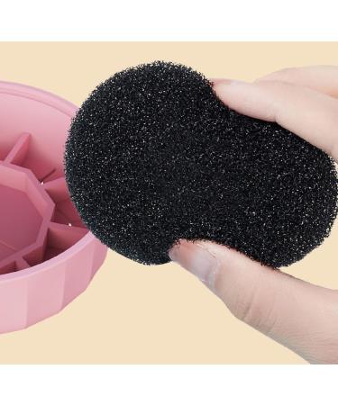 Portable Silicone Makeup Brush Cleaner Mat & Drying Holder | Quick Color Removal Sponge Tool | eCommerce International Shipping - Buy Online on GoSupps.com