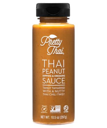 Pretty Thai Peanut Sauce (Certified non-GMO and Gluten-Free) 100% All-Natural 10.5oz