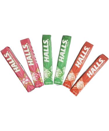 HALLS Hard Candy - Classic Brazilian version 6-Pack with 10 Pieces (60 Total) STRAWBERRY - MINT - WATERMELON Flavours - Buy Online on GoSupps.com