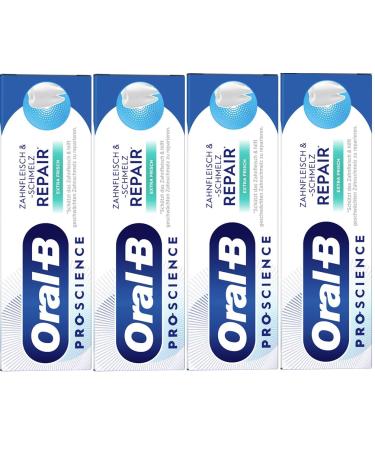 Oral-B Oral-B Pro-Science Extra Fresh Repair Toothpaste for Gums and Enamel 75ml (Pack of 4)