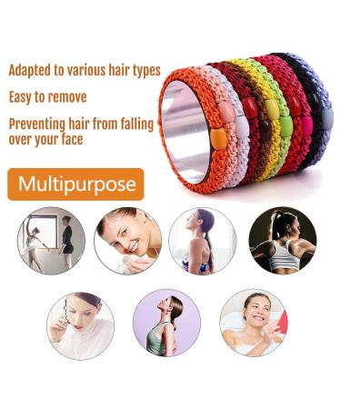 J.Carp 8pcs Mixed Color Hair Ties - No Damage Elastic Bands for Thick & Curly Hair - Perfect Ponytail Holders for Women & Girls - Buy Online on GoSupps.com