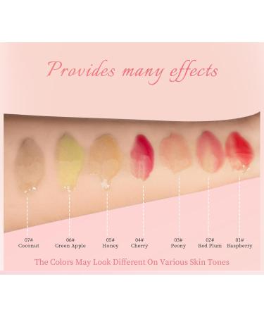 Lip Oil Gloss Non-Sticky Hydrating Lip Oil for Glass Shine Moisturizing Fruit Flavored Lip Gloss with Vitamin E Clear & Shiny Lip Care for Women Nourishing Lip Treatment 0.1f.oz (02#RedPlum) - Buy Online on GoSupps.com