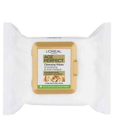 L'Or al Paris Age Perfect Cleansing Wipes Mature Skin 25 count (Pack of 1) Face Wipes x25