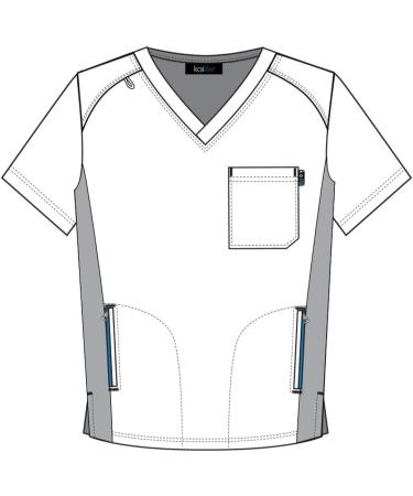 KOI Lite 667 Men's Force Scrub Top 3X-Large Plus - Caribbean | Shop Now - Buy Online on GoSupps.com