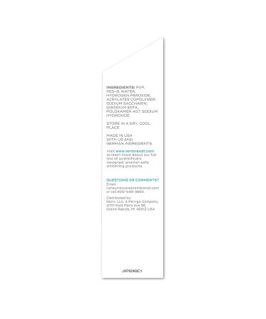 Rembrandt Teeth Whitening Strips Deeply White Enamel-Safe 40 Whitening Strips (20 Treatments) 1 Count (Pack of 20) - Buy Online on GoSupps.com