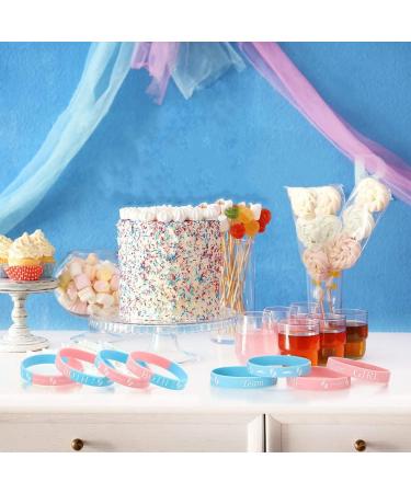 LYNNRICK Gender Reveal Bracelets - 40pcs Team Boy & Team Girl Bracelets for Perfect Gender Reveal Party - Buy Online on GoSupps.com