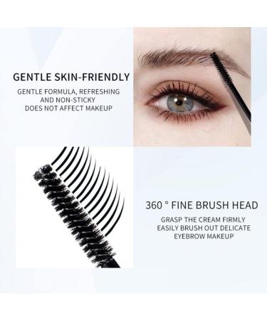 Transparent eyebrow gel Waterproof gel gel long eyebrow gel with brush 2pcs hair eyebrow - Buy Online on GoSupps.com