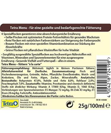 Tetra Min Menu Fish Feed - Varied Main Feed Mix for All Ornamental Fish - 100 ml Can (25 g) - Buy Online on GoSupps.com