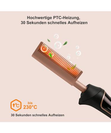 80 C-230 C Hot Comb for Afro Hair & Lace Wigs | Janelove Ceramic Smoothing Brush with HD LCD Display | Quick Heating Beard Comb for Men - Buy Online on GoSupps.com
