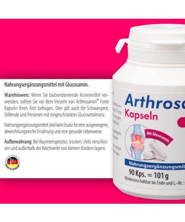 Pharma-Peter ARTHROSAMIN 1000 mg Forte Joint Capsules - 90 Count | International Shipping Available - Buy Online on GoSupps.com