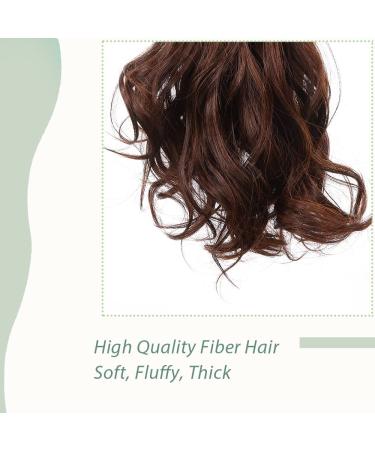 Shop Sego 45cm Ponytail Hair Extension - Wavy Dark Brown & Light Brown Clip-In Braid for Voluminous Looks | 140g Synthetic Hair - Buy Online on GoSupps.com
