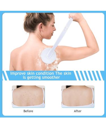 Upgrade Body Lotion Applicator with 19 Massaging Rollers and Long Handle - Shower Scrubber for Women and Men | Globalstore - Buy Online on GoSupps.com