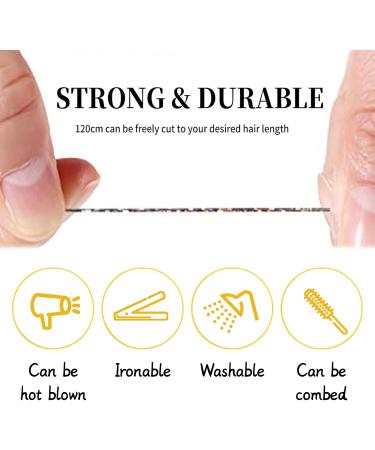 5 Strands Hair Tinsel Extensions 5 Colors Sparkle Hair Tinsel Heat Resistant Glitter Tinsel Hair Extensions for Women Girls 47 Inch for Girls Party Fun Hair Accessories Gifts - Buy Online on GoSupps.com