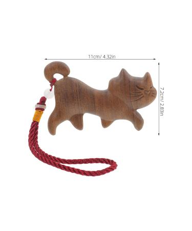 Buy PATKAW Wooden Cat Shape Scalp Massage Comb | Wide Tooth Hair Tool for Women Men & Kids - Best for Relaxation & Hair Care - Buy Online on GoSupps.com