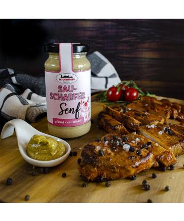 Sausharfer Mustard with Pepper 200ml - Premium Gourmet Condiment for International Shipping - Buy Online on GoSupps.com