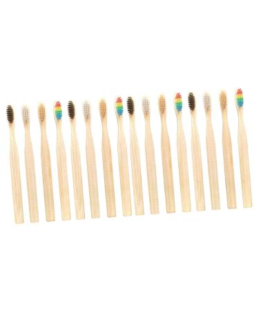 FRCOLOR 40 Pcs Toothbrush Bristle Toothbrush Wooden Toothbrushes Adults Toothbrush