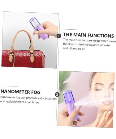 WOONEKY 1pc Hydrating Instrument Portable Humidifer Small Humidifier Plant Facial Mist Sprayer Abs Purple - Buy Online on GoSupps.com