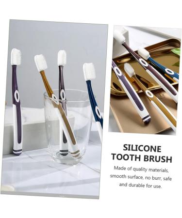 Buy 4pcs Nano Toothbrush Set - Ergonomic Soft Bristle Toothbrushes for Adults & Kids | Miniature Charcoal TPU - Ideal for Pregnant Women | Worldwide Shipping - Buy Online on GoSupps.com