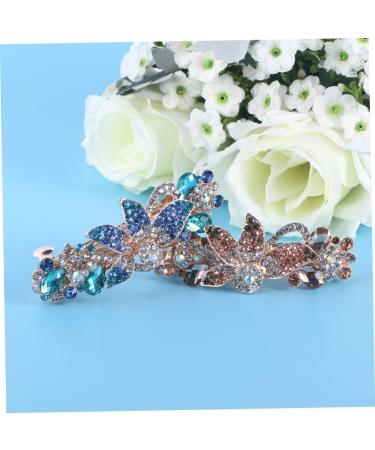 FRCOLOR 4pc Crystal Hair Claw Clip Alligator Hair Clips Women Hair Bows Barrettes French Hair Barrettes Retro Hairpins Bridal Hair Accessories Rhinestone Hair Pins Bride Large Headgear - Buy Online on GoSupps.com